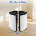 2 Pack HP1 HP2 Filter replacement For Dyson HP1 HP2 HP10 TP07 TP10 TP09 TP06 TP04 TP7A HP07 HP06 HP04 HP09 HP4A HP7A PC2 PC1 DP04 360°combi glass carbon air puri-fier filter