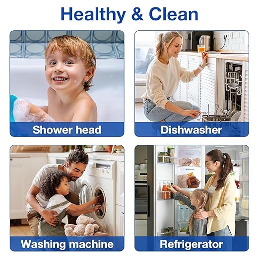 SimPure Whole House Water Filter System, 3 Stages Clear Home Water Pre-Filtration with Carbon Sediment and KDF Filters, Reduce Iron, Chlorine, Manganese...(DB20P-3KDF)