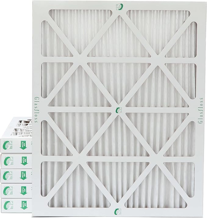 Glasfloss 18x20x2 MERV 10 (FPR 5-6) 2" Inch Pleated Air Filters Box of 6. Actual Size: 17-1/2 x 19-1/2 x 1-3/4