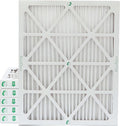 Glasfloss 20x25x2 MERV 10 (FPR 5-6) 2" Inch Pleated Air Filters Box of 6. Actual Size: 19-1/2 x 24-1/2 x 1-3/4