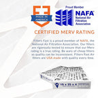 Filters Fast 18x24x1 Air Filter MERV 11, 1" AC Furnace Air Filters, Made in the USA, Actual Size: 17.75"x23.75"x0.75, 6 Pack