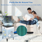 400/400S Replacement Filter Set for Coway AIRMEGA Max2 400/400S 400(G) 400S(G) Air Puri-fi-er, High Efficiency Max 2 Green Particle Dust Lint Filter&Smoke Odor Active Carbon Filter, AP-2015-FP, 2 Set