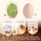 Egg Washer for Fresh Eggs, Egg Scrubber for Fresh Eggs, Egg Brush for Cleaning Fresh Eggs, Egg Cleaner Scrubber, Easter Gifts Creative Chicken Shape Egg Wash Brush Silicone Washing Egg Tool - Purple