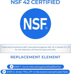 LRFS28XBS Water Filter, Compatible with LRFLC2706S, LRFOC2606S, LRFVC2406S, LRFWS2906D, LRFWS2906S, LRFWS2906V, LRFXC2416S, LRFXC2606S, LRFXS2503S, LRMDC2306S Water & Air Filter, 3 Pack
