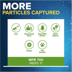 Filtrete 16x25x4 AC Furnace Air Filter, MPR 700, MERV 8, Fits Lennox & Honeywell Device, Capture Dust, Pollen & Pet Dander, Electrostatic Air Cleaning Filter, 2-Pack (actual size 15.88x24.56x4.31 in)