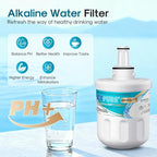 ICEPURE Alkaline DA29-00003G Refrigerator Water Filter Replacement for Samsung DA29-00003A, DA29-00003B, Aqua-Pure Plus, HAFCU1, FMS-1 WSS-1 WF289 RFG237AARS RS22HDHPNSR RSG257AARS, Enhances PH, 3Pack
