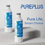 PUREPLUS ADQ747935 Replacement for LG LT1000P, Kenmore Elite 9980, LT1000, LT1000PC, MDJ64844601, ADQ74793501, LT120F Refrigerator Water and Air Filter Combo, Model: RWF4700AC, 4Pack