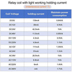 Electromagnetic Power Relay, 8-Pin 10 AMP 6V DC Relay Coil with Socket Base, LED Indicator, DPDT 2NO 2NC - MY2NJ [Applicable for DIN Rail System]