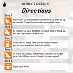 Archoil Ultimate Diesel Kit - AR9100 Friction Modifier (16oz) + AR6500 Diesel Treatment (40oz) + AR6400-D Diesel Fuel System Cleaner (12oz)