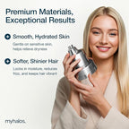 MyHalos® Filtered Shower Head for Hard Water Filter - High Pressure, Removes Chlorine - Shower Head Filter for Hard Water Softener Showerhead, Easy Install, For Hair & Skin, Filtering (Chrome)