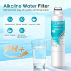 ICEPURE Alkaline DA29-00020B Refrigerator Water Filter Replacement for Samsung HAF-CIN/EXP HAF-CIN, DA29-00020A/B, DA29-00020B-1, 46-9101, RF28HMEDBSR, RF263BEAESR, HDX FMS-2, Enhances PH, 6Pack