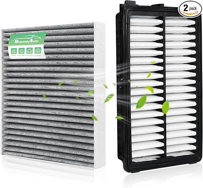 Engine&Cabin Air Filter for Tucson&Santa Cruz 2022-2026, Santa Fe&Sorento 2021-2026, Sonata 2020-2026, (Not for hybrid!) Air filter Replacement 97133L1000 28113L1000 Automotive Accessories
