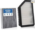 Engine+Cabin Air Filters Fit for 2014 2015 2016 2017 2018 2019 Kia Soul L4 1.6L 2.0L Engine Air Filter Replacement Air Filter Set for My Car Automotive Accessories CF12002 CA11206