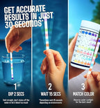 162 Pcs 7-Way Hot Tub, Spa & Pool Test Strips - Accurate Readings in 15 Seconds