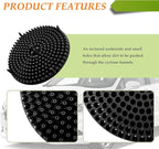 Car Wash Bucket,10.28 Inch Diameter Car Wash Filter for Collecting Sediment & Grit,Universal Essentials Car Cleaning Accessories for Most Cars Trucks SUVs (Black)