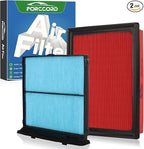 Cabin Air Filter and Engine Air Filter Fit for Subaru Forester 2.5L 2026 2025 2024 2023 2022 2021 2020 2019 Activated Carbon Cabin Filter Replacement 72880-FL000 16546AA16A Accessories
