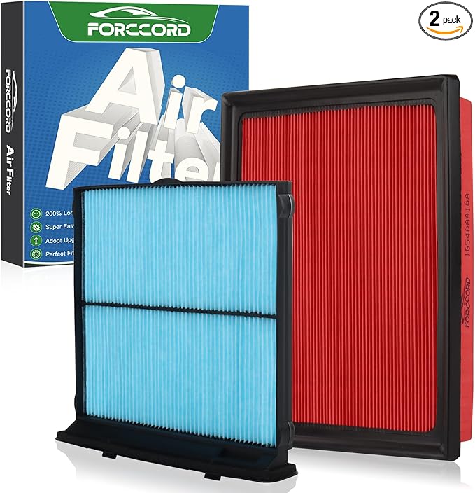 Cabin Air Filter and Engine Air Filter Fit for Subaru Forester 2.5L 2026 2025 2024 2023 2022 2021 2020 2019 Activated Carbon Cabin Filter Replacement 72880-FL000 16546AA16A Accessories