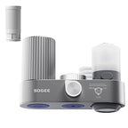 Water Filter for Sink Faucet,4-in-1 Faucet Water Filter with Filtration/Raw/Booster/Cleaning Mode, NSF42 Remove Chlorine & Odors,35”Hose and 360° Cleaning,Fits 95% of Kitchen Faucets,1*Filter, LJ209
