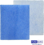 PUREBURG Replacement Dryer Filter Compatible with BetterVent Indoor Dryer Vent,12-Pack 8.25" x 7" x 0.75" Dryer Lint Filter