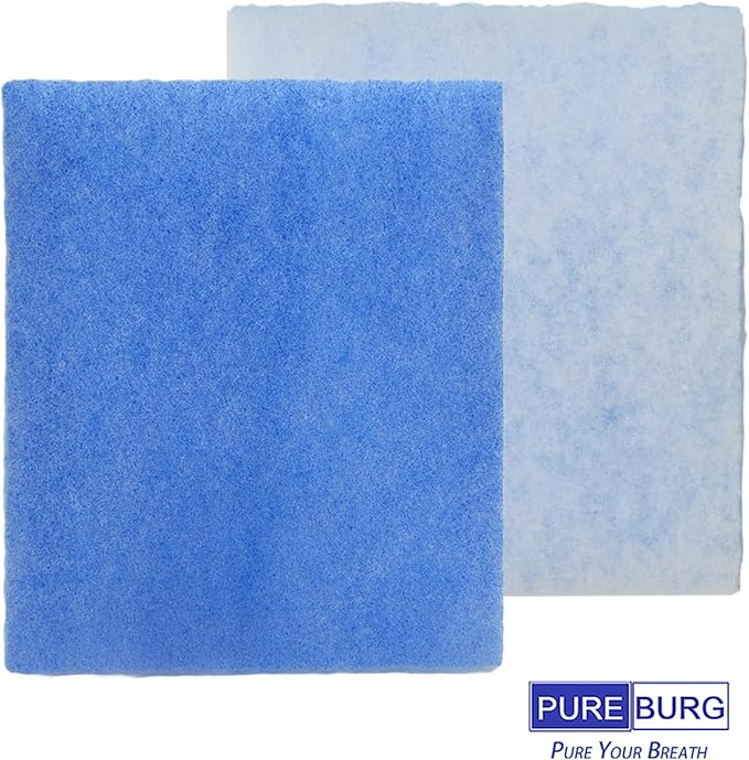 PUREBURG Replacement Dryer Filter Compatible with FUNMAS indoor Dryer Vent,12-Pack 7.8" x 6.8" x 0.75" Dryer Lint Filter
