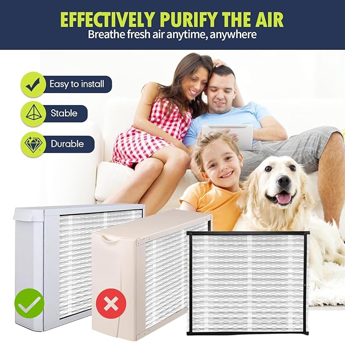 IYOUYA 2 Pack 213 Replacement Filter Compatible with AprilAire Whole House Air Purifiers 1210,1620,2210,2216,3210,4200,20x25x4 MERV-13 Furnace Filter, Not fit for 1213 UPGRADE KIT(MODEL 2120 OR 2200)
