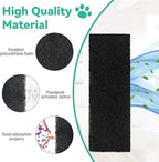 Lubise 8Pcs Carbon Filters Compatible with LR 3,Replacement Activated Charcoal Filters for Litter Box Carbon Premium Filters,Thickened and Durable,Eliminate Odor and Controls Moisture on Pet's Body