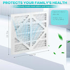 10 Pack HEPA 550 Air Filter Replacement Set Compatible with CleahShield HEPA 550 Air Scrubber and Abestorm HEPA 550 Air Scrubber MERV-13 Filter Size 13.7×14.8×0.8 in