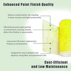 Fiberglass Paint Booth Filter Roll, for Spray Booth 22-Gram Yellow 200ft (48" x 200ft)