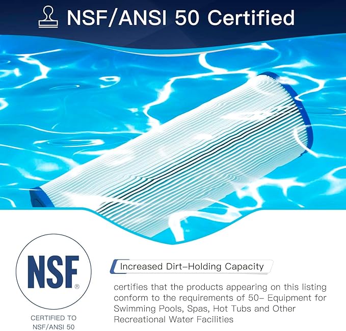 C5030 Pool Filter Cartridges, Compatible with Hayward SwimClear C5030, C5020, C5025, Replaces Hayward CX1280XRE, Pleatco PA131-PAK4, Unicel C-7494, Filbur FC-1227, 131 sq. ft, 4-Pack