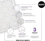 Simply 18x25x1 Air Filter, MERV 13, 6 Pack, For Home AC Furnace & HVAC (Actual Size: 17.75"x24.75"x0.75") DUST, Pet, & Allergy Control