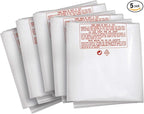 Clear Plastic Dust Collector Replacement Bag 5 Pack 20" Diameter by 43" Long For Machines with 20" Filter Drums 5 mil Thick