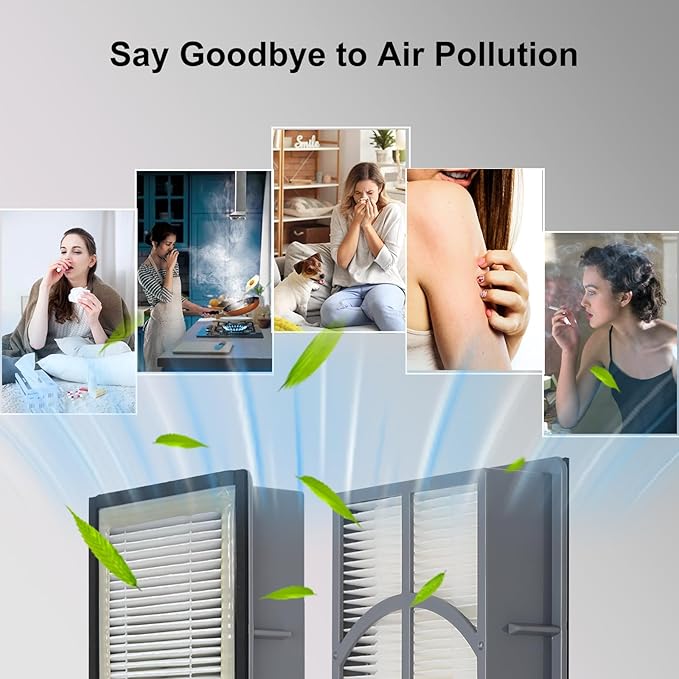 A/D/H HEPA-Type Filter, Allergen Reduction, Compatible with Filtrete 3M Air Purifier FAP-TT-ADH and Homes HAP9432, HAP9243, HAP9415 Air Purifier, Fits for Honeywell Air purifier HPA060(BWM), 2-Pack