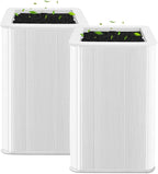 121 Replacement Filter Compatible for Blueair Blue Pure 121 Smart Machine, 2 in 1 Filtration System, White Airborne Particle Dust Pet Dander Filter&Odor Smoke Smell Activated Carbon Filter, 2 Pack