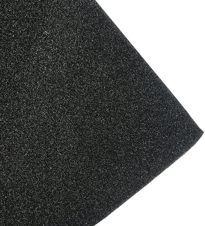 Tong Gu DIY Computer Dust Filter Sponge Foam Mesh Fabric for PC Case Fan Cooler Dustproof Cover 3mm Black 60PPI (39x39 in/100x100 cm)