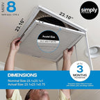 Simply 30x36x1 Air Filter, Merv 8, MPR 600, 6 Pack, For Home AC Furnace & HVAC (Actual Size: 29.75"x35.75"x0.75") DUST, Pet, & Allergy Control