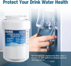 Water Filter Replacement Compatible with GE MWF, SmartWater MWFP, MWFA, GWF, HDX FMG-1, WFC1201, RWF1060, 197D6321P006, Kenmore 9991, Pack of 4, By DESENRUIS
