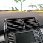 Carbon Fiber Interior Full Compatible with BMW X5 Dashboard air Conditioning Vents 6 pcs.-1