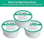 Xin Tester 100 Pieces Nylon Disc Membrane Filters, 50 mm Diameter, 10µm Pore Size