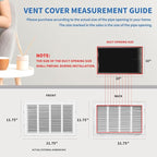 20x10 Return Air Grille [Duct Opening Size],Return Air Vent Cover for Wall Or Ceiling,Steel Return Air Filter Grilles Removable Face/Door for 1 Inch Filters (20"Wx10"H[Duct Opening])