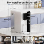 CT2 Reverse Osmosis Water Filter Countertop, 5-Stage RO Water Filtration System, Water Purifier for Home, No Installation, 4: 1 Pure to Drain