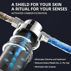 2-Pack Shower Filters with 11 Replacement Cartridges - Coconut Shell Carbon Filter Removes Chlorine, Heavy Metals | Universal Showerhead Water Filter for Healthier Skin & Hair