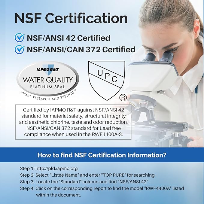 ICEPURE 4874960100 Refrigerator Water Filter Replacement for Blomberg Beko 4874960100 Water Filter, NSF/ANSI 42 certification, Reduces Chlorine Taste & Odor, 1 PACK