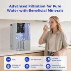 CT910G Alkaline Mineral Countertop Reverse Osmosis Water Filter - 2 Filters (1 RO + 1 Remineralization pH+ RO) for 4-Year Lifespan, 8-Stage Filtration, NSF 372,42,58, Reduce TDS PFAS, Bundle