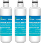 Leave LT1000PC ADQ747935 MDJ64844601 Water Filter, Reduce chlorine, bad taste and odor, Replacement for LG® LT1000P®, ADQ74793501, ADQ74793502, Kenmore 46-9980, Pack of 3