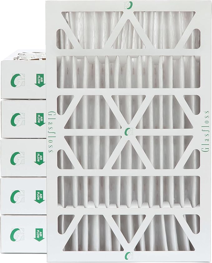 Glasfloss ZL 12x24x4 MERV 13 (FPR 10) 4" Inch Air Filters for AC and Furnace. Case of 6. Actual Size: 11-3/8 x 23-3/8 x 3-3/4
