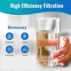 CFS – 4 Pack Radial Flow Carbon Water Filter Cartridges Compatible with CB3, GE FXUVC, FXULC, CBC-10 Models – Removes Bad Taste – Whole House Replacement Filter Cartridge – 0.5 Micron – 10" x 2.5"