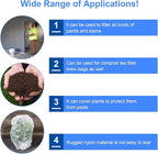 Boao 30 Pieces 1 Gallon Paint Strainer Bags Elastic Opening Strainer Bags White Fine Mesh Filters Bag for Bucket Paint Gardening