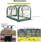 Porayhut Portable Greenhouse Tent, Easy Set-Up Gardening Flower House & Plant Sunshine Room with PVC Cover,71" X35.4" X35.4" for Protecting Plant from Cold Frost & Birds & Insects