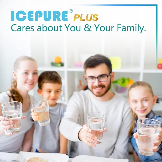 ICEPURE PLUS NSF53&42 Premium 5231JA2002A Refrigerator Water Filter Replacement for LG LT500P, ADQ72910911, ADQ72910901 ADQ72910907, GEN11042FR-08, Kenmore 9890, 469890, LFX25973D, LFX25974ST, 1PACK