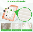 2PCS Engine Air Filter Fit for Nissan Rogue 2021 2022 2023 2024 2025 2026 2.5L Air Filter for My Car Replacement Engine Filter Automotive Accessories# 16546-6RA0A